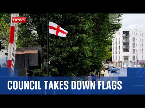 Row over flags removal in Birmingham and London