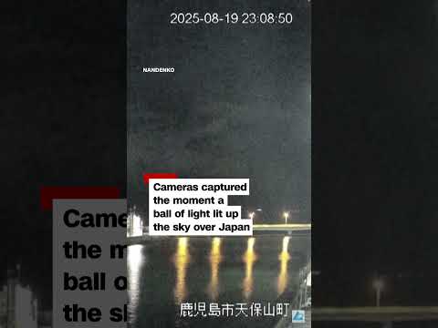 Fireball lights up skies in Japan