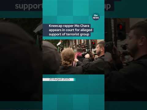 Kneecap rapper Mo Chara appears in court for alleged support of terrorist group | ITV News