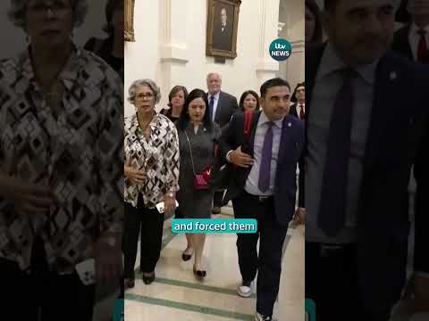 Texas Democrat has spent two nights locked inside the state Capitol after refusing police escort