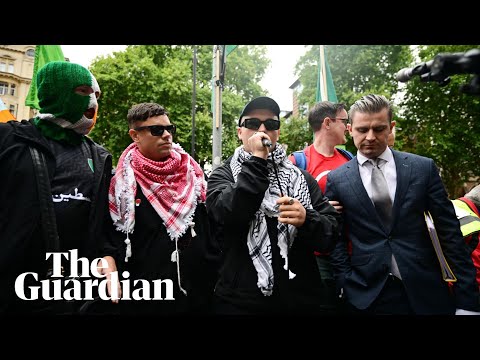 Kneecap tell supporters ‘keep talking about Palestine’ as they leave London court
