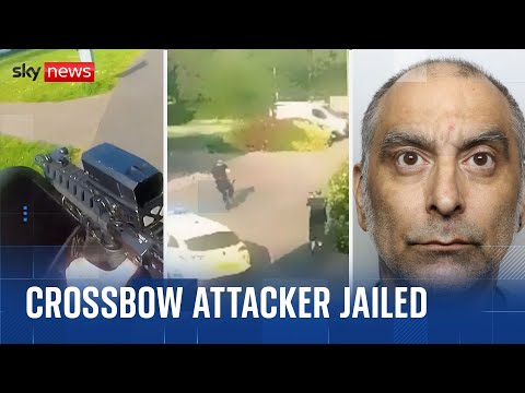 Police officer describes moment he was shot with crossbow – as attacker jailed