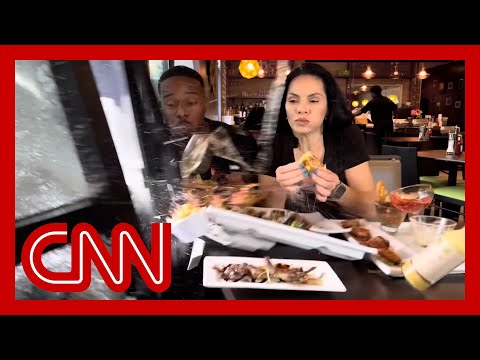 Foodies grateful to be alive after SUV smashes into restaurant