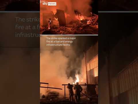 Ukraine: Russian drone strike hits energy plant