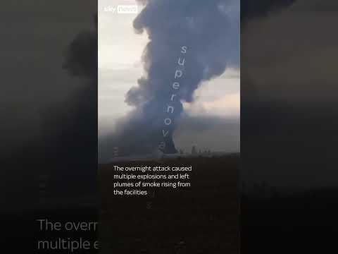 Smoke rises from Russian oil refinery after strike