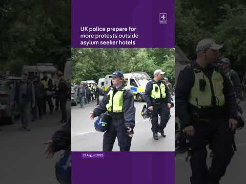 Police prepare for more anti-asylum protests in the UK