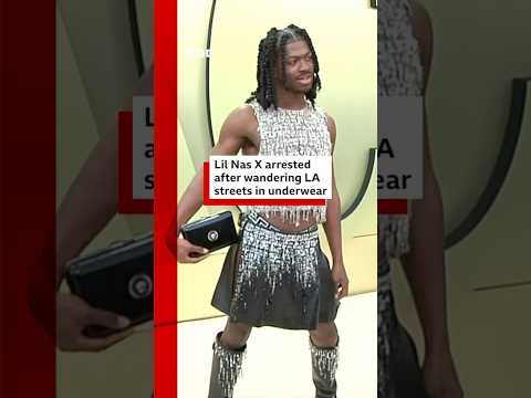 Lil Nas X arrested after wandering Los Angeles streets in underwear. #LAPD #BBCNews