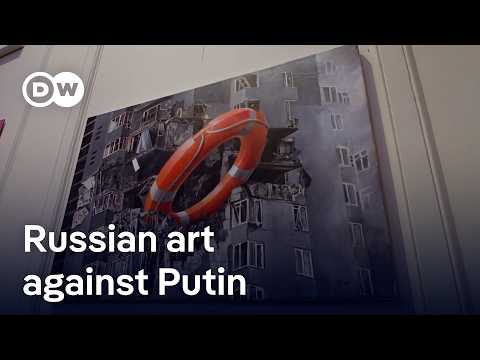 Largest exhibition of protest art by Russian artists starts in Amsterdam | DW News