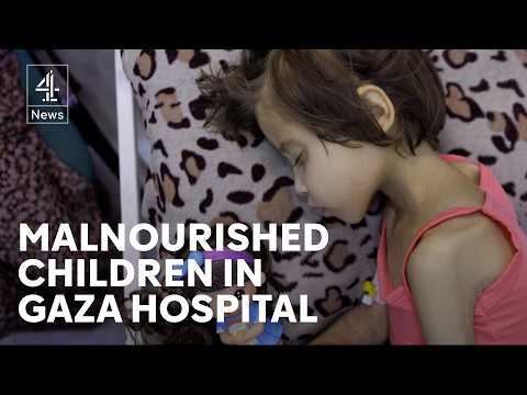 Neonatal unit struggles to treat malnourished children in Gaza City hospital