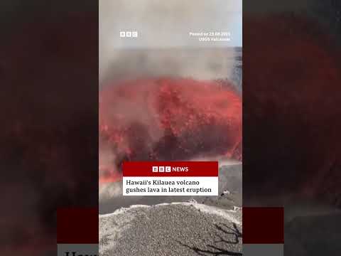 Hawaii’s Kilauea volcano gushes lava in latest eruption. #Volcano #BBCNews