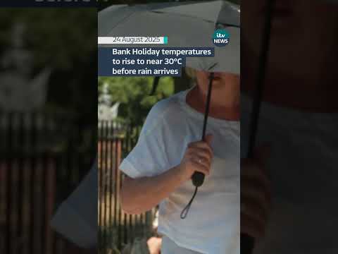 What’s the weather forecast for the August Bank Holiday Monday? #itvnews #weather #bankholiday