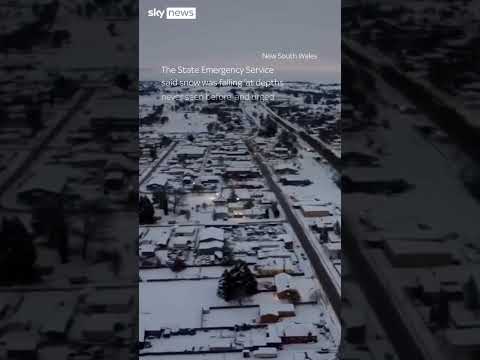 Eastern Australia sees rare snow