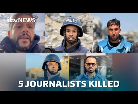Journalists among 19 people killed in Israeli airstrike on southern Gaza hospital | ITV News