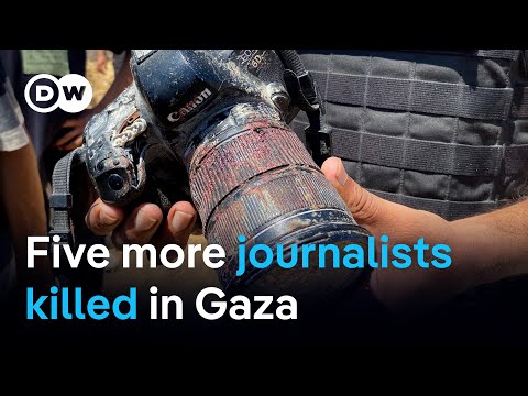 Five Palestinian journalists killed in apparent double tap strike on hospital | DW News