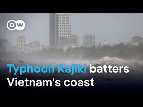What kind of damage can be expected from Typhoon Kajiki? | DW News
