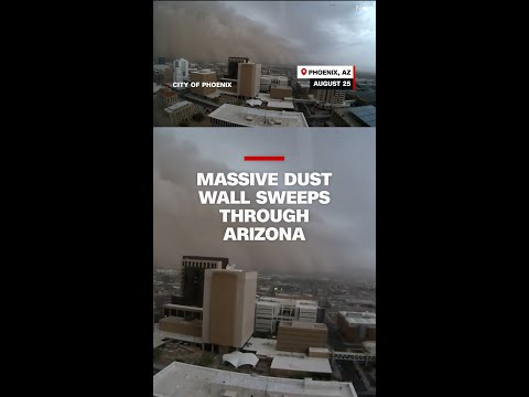 Massive dust wall sweeps through Arizona