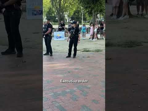 Man arrested after burning US flag outside the White House