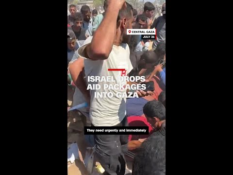 ‘This is considered death, not aid or food’: People in Gaza react to Israel airdropping aid packages