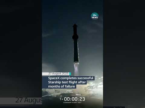 SpaceX completes successful Starship test flight after months of failure #itvnews