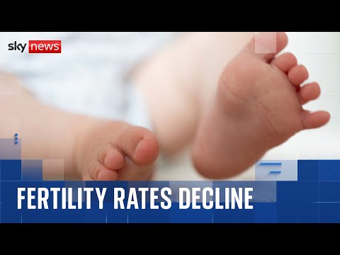 Fertility rates in England and Wales are at their lowest since 1938