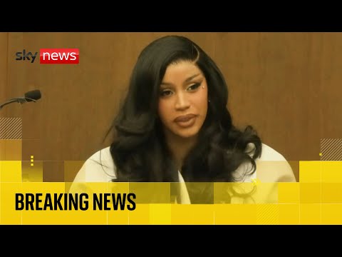 Cardi B giving evidence in civil assault trial – watch live inside court