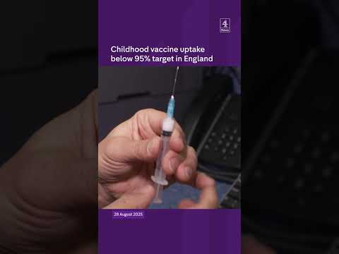 Child vaccine uptake below 95% target