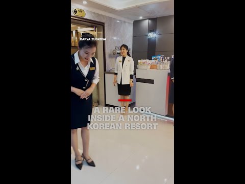 A rare look inside a North Korean resort