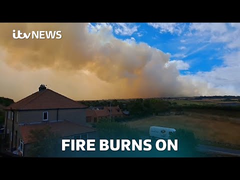 Wildfire continues to rage in North York Moors | ITV News