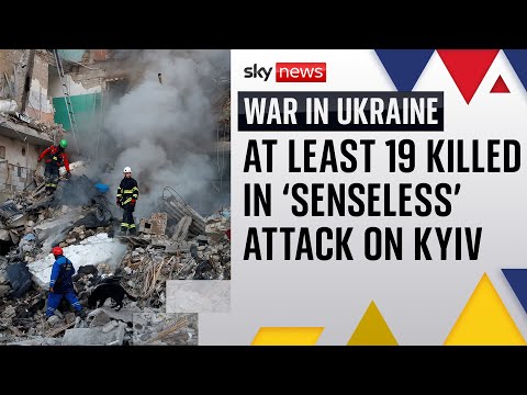 Russia accused of ‘sabotaging’ hopes of peace following ‘massive attack’ on Kyiv