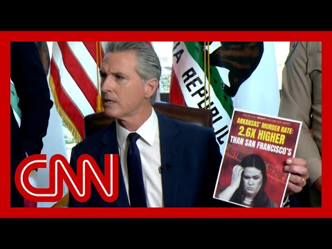 Newsom calls out ‘carnage’ in red states amid Trump crime crackdown
