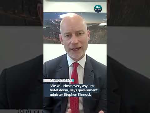 ‘We will close every asylum hotel,’ says government minister Stephen Kinnock | ITV News