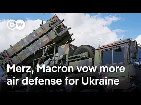 What sort of air defense hardware have France and Germany pledged to send Ukraine? | DW News