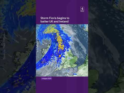 Storm begins to batter UK and Ireland