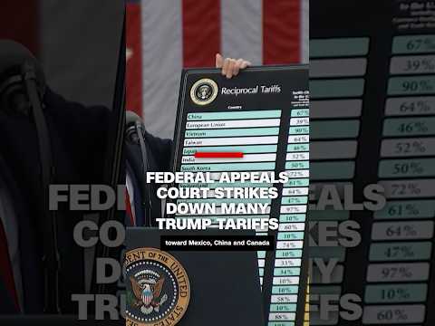 Federal appeals court strikes down many Trump tariffs