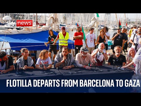 Flotilla departs from Barcelona to Gaza