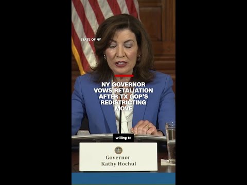 NY governor vows retaliation after TX GOP’s redistricting move