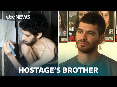 Brother of Israeli hostage filmed in Gaza: ‘I hope nobody else will experience this’ | ITV News