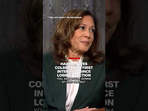 Harris gives Colbert her first interview since losing election