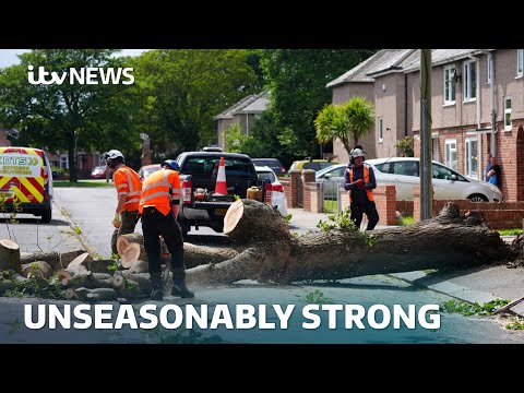 Storm Floris disrupts road, rails and ferries and sees festival events cancelled | ITV News