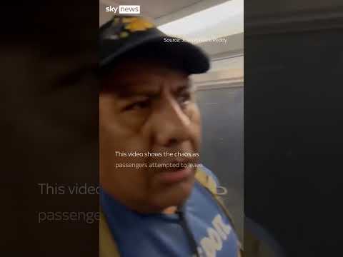 Passengers flee as New York commuter train catches fire