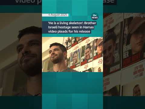 Brother of Israeli hostage seen in Hamas video pleads for his release | ITV News