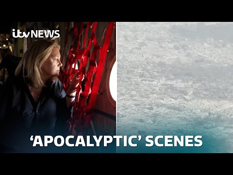 Aerial footage filmed by ITV News shows the scale of Gaza’s destruction | ITV News