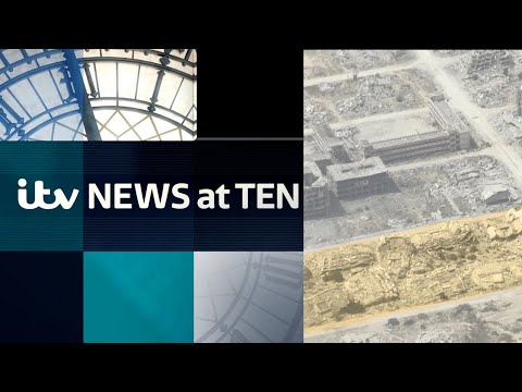 Watch ITV News at Ten – as rare aerial footage shows devastation of Gaza’s buildings