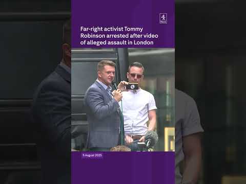 Tommy Robinson arreted over alleged assault