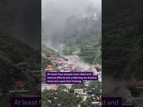 Indian village submerge by flash flood