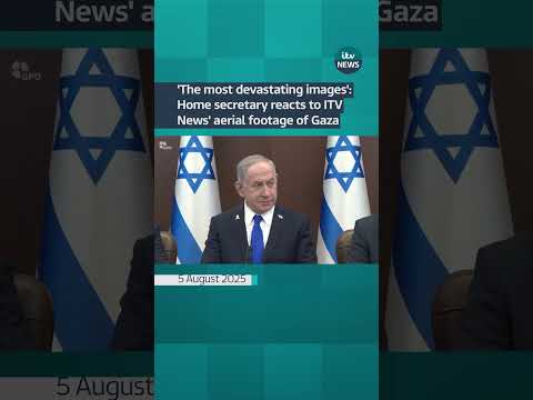 ‘The most devastating images’: Home secretary reacts to ITV News’ aerial footage of Gaza | ITV News