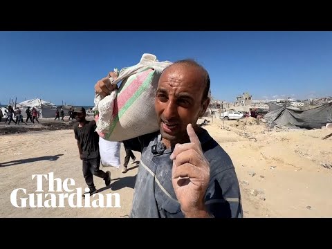 ‘Suddenly they fired’: Palestinian tells of desperate search for bags of flour