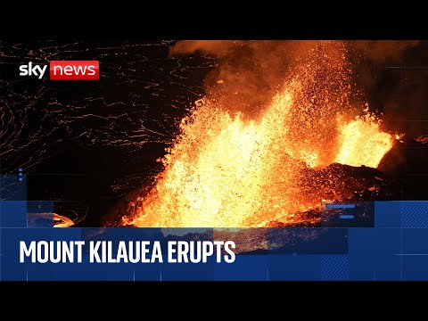 Watch Hawaii volcano erupting