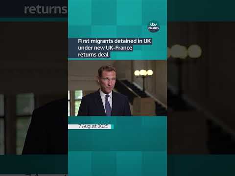 First migrants detained in UK under new UK-France returns deal | ITV News