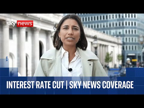 Bank of England cuts interest rate from 4.25% to 4% | Sky News coverage